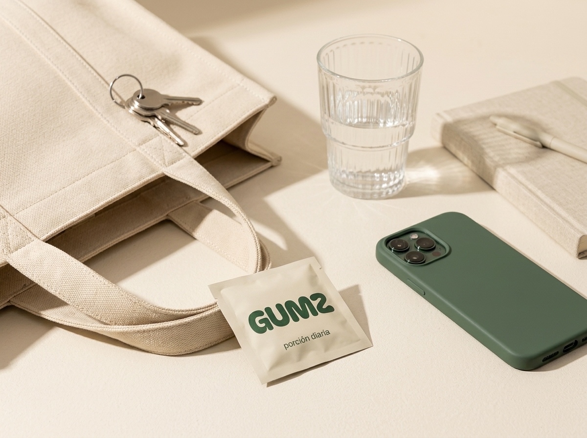 Sobre GUMZ en una rutina diaria fuera de casa
